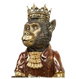 Dekoratyvinė figūrėlė Monkey with tray, H48x34x31.5cm