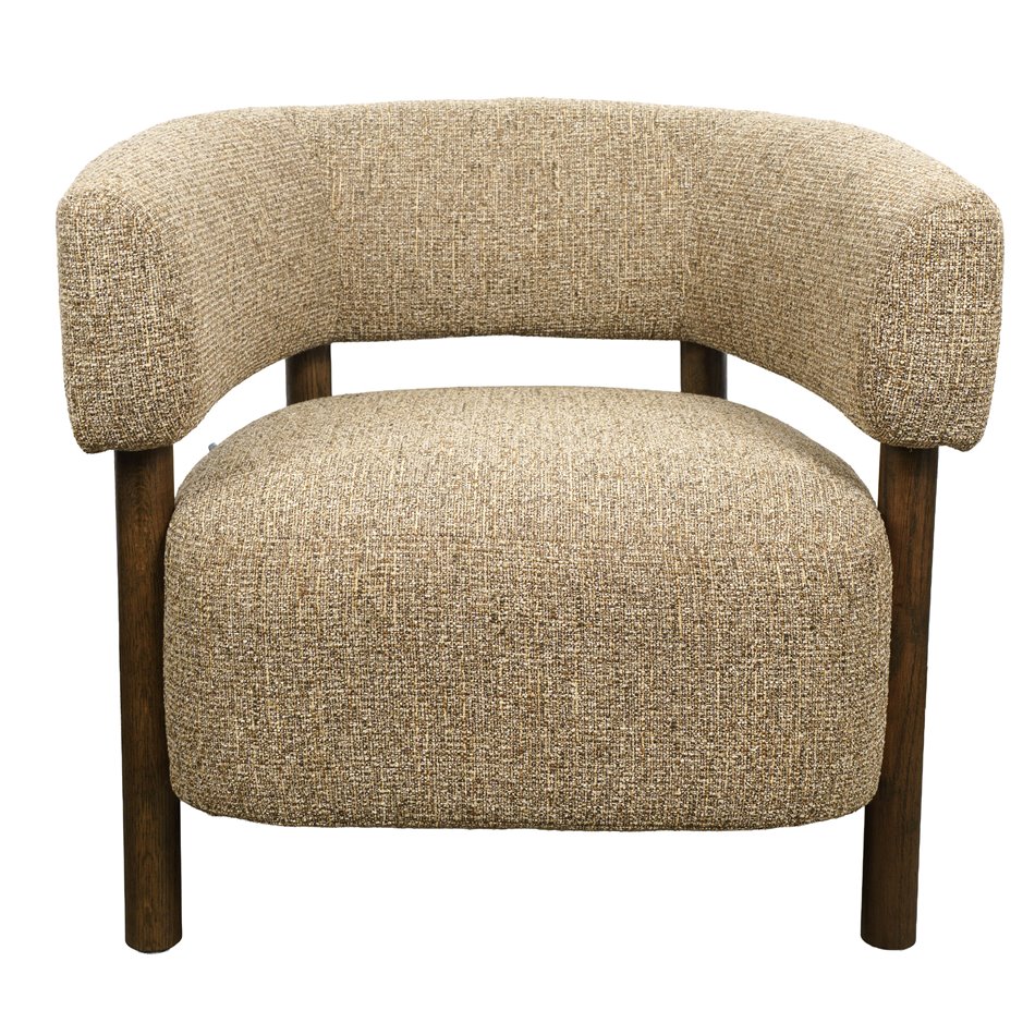 Armchair Salmo, brown, H70x73x69cm, seat height 43cm