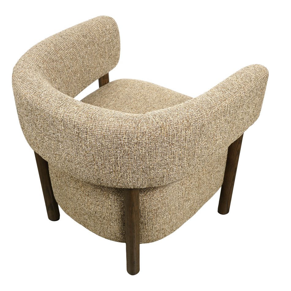 Armchair Salmo, brown, H70x73x69cm, seat height 43cm