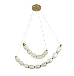 Pakabinamas šviestuvas Sailly, žalvario sp., D64cm, LED 38W, 3000K/4000K/6000K