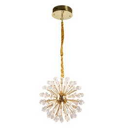 Pakabinamas šviestuvas Jallais, skaidrios/auksinės sp., D60cm, LED 128W, 3000K