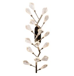 Настенный светильник Jasseron gold, прозрачный/золотой цвет, 25x65cm, LED 16W, 3000K