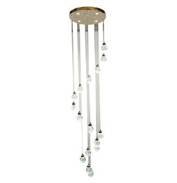 Pakabinamas šviestuvas Yabukka gold, skaidrios/auksinės sp., H280cm, D50cm, LED 100W, 3000K/4000K/6000K. 5500lm