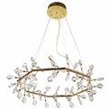 Подвесной светильник Jonowo gold, прозрачный/золотой цвет, D80cm, LED 64W, 3000K, 3520lm