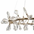 Подвесной светильник Jonowo gold, прозрачный/золотой цвет, D80cm, LED 64W, 3000K, 3520lm
