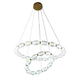 Подвесной светильник Saija, прозрачный/латунный цвет, D78cm, LED 79W, 3000K/4000K/6000K, 4345lm
