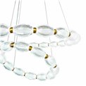 Подвесной светильник Saija, прозрачный/латунный цвет, D78cm, LED 79W, 3000K/4000K/6000K, 4345lm