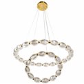 Подвесной светильник Saija, прозрачный/латунный цвет, D78cm, LED 79W, 3000K/4000K/6000K, 4345lm