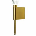 Настенный светильник Sainteny, прозрачный/латунный цвет, H52x10cm, LED 7W, 3000K/4000K/6000K, 385lm
