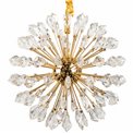 Подвесной светильник Jallais, прозрачный/золотой цвет, D60cm, LED 128W, 3000K, 7040lm