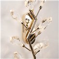 Настенный светильник Jasseron gold, прозрачный/золотой цвет, 25x65cm, LED 16W, 3000K, 880lm
