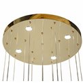 Подвесной светильник Yabukka gold, прозрачный/золотой цвет, H280cm, D50cm, LED 100W, 3000K/4000K/6000K, 5500lm