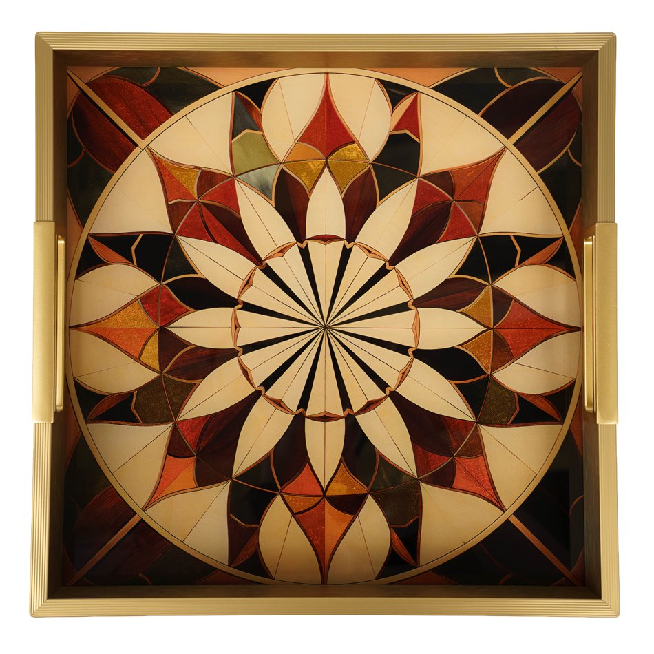 Декоративный поднос Fussy M square, 30.2x30.2cm H4cm