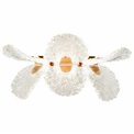 Настенный светильник Smilde, прозрачный/золотой цвет, H20x35cm, LED 24W, 3000K/4000K/6000K, 1320lm