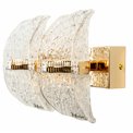 Настенный светильник Snarteno, прозрачный/золотой цвет, H20x24cm, LED 30W, 3000K/4000K/6000K, 1890lm