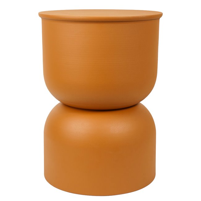 Журнальный столик TOTEM Palomba, сталь, охристый цвет, D31cm H41.8cm