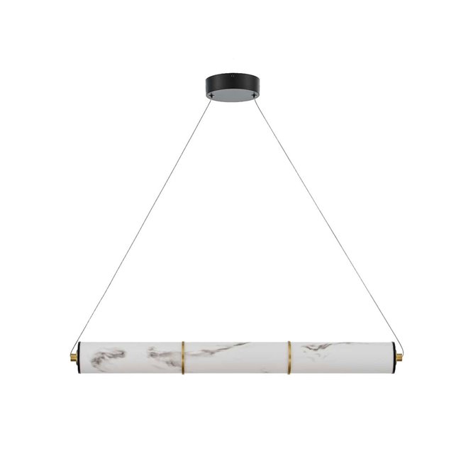 Подвесной светильник Adranno black, черный/золотой цвет, H8x105x8cm, LED 44W, 3000K, 1900lm