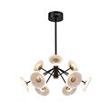 Подвесной светильник Agria, черный/прозрачный/золотой цвет, D73cm, LEDx9 5W, 3000K, 990lm