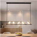 Подвесной светильник Malarro 5, черный/золотой цвет, H113x121cm, LED 40W, 3000K