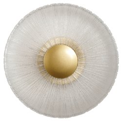 Wall lamp Agaro gold, transparent/gold color, D28cm, LED 10W, 3000K, 250lm