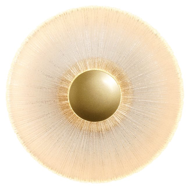 Настенный светильник Agaro gold, прозрачный/золотой цвет, D28cm, LED 10W, 3000K, 250lm