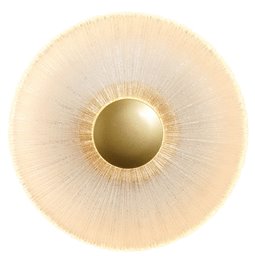 Настенный светильник Agaro gold, прозрачный/золотой цвет, D28cm, LED 10W, 3000K, 250lm