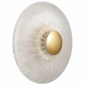 Настенный светильник Agaro gold, прозрачный/золотой цвет, D28cm, LED 10W, 3000K, 250lm