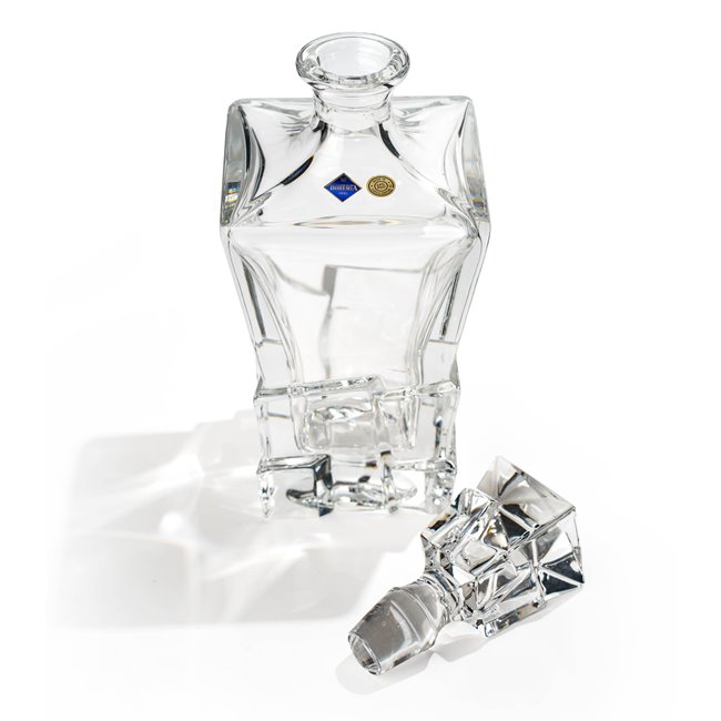 Хрустальный графин с пробкой Crack, 900 ml, H28.5x11.2x11.2cm