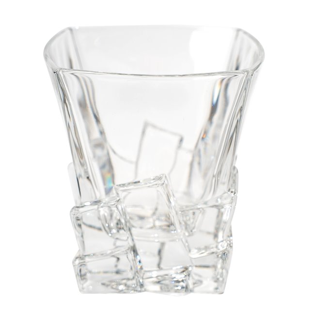Хрустальный стакан для виски Crack, 310ml, H10.2x9.28x9.28cm