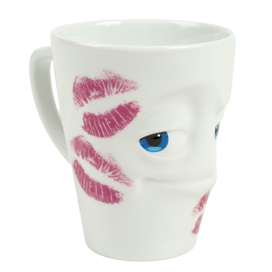 Кружка с ручкой Kissed, 350ml, H19cm, D9cm