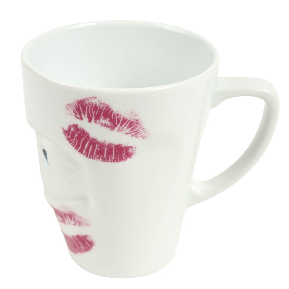 Кружка с ручкой Kissed, 350ml, H19cm, D9cm