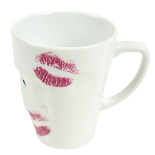 Кружка с ручкой Kissed, 350ml, H19cm, D9cm