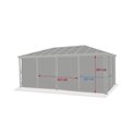 Mosquito net for Labelize pergola 3.6x6 m