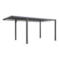 Laneiria carport 5.5x3m, graphite color, aluminium