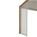 75 cm side wall panel for Laecozia pergola, clay color, aluminium