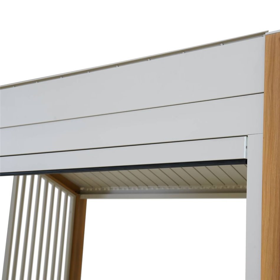 75 cm side wall panel for Laecozia pergola, clay color, aluminium