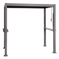 Manually adjustable shelter for grill/barbecue area Lagrili, aluminium/steel