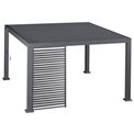Garden canopy/pergola Laevora 4x3m, aluminium, graphite color