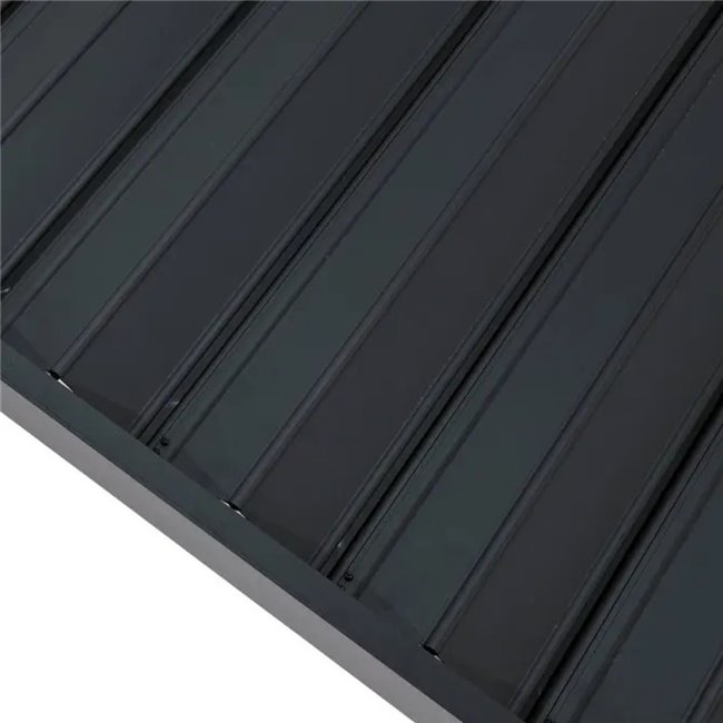 Garden canopy/pergola Laevora 4x3m, with manually adjustable roof slats, aluminium, graphite color