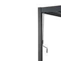 Garden canopy/pergola Laevora 4x3m, with manually adjustable roof slats, aluminium, graphite color