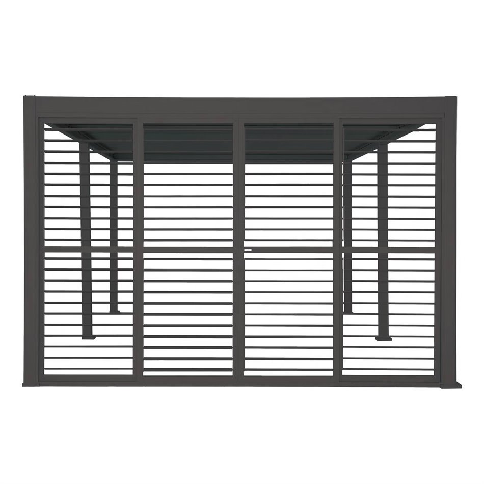 Sliding shutter set Laevora, 4 pcs, for 4 m side, graphite grey