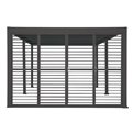 Sliding shutter set Laevora, 4 pcs, for 4 m side, graphite grey