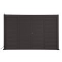 Sliding shutter set Laevora, 4 pcs, for 4 m side, graphite grey