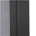 Textilene side blind for Laevora pergola, for 4 m side, graphite grey