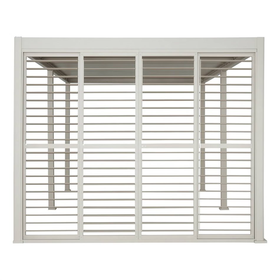 Sliding shutter set Laevora, 4 pcs, for 3 m side, beige
