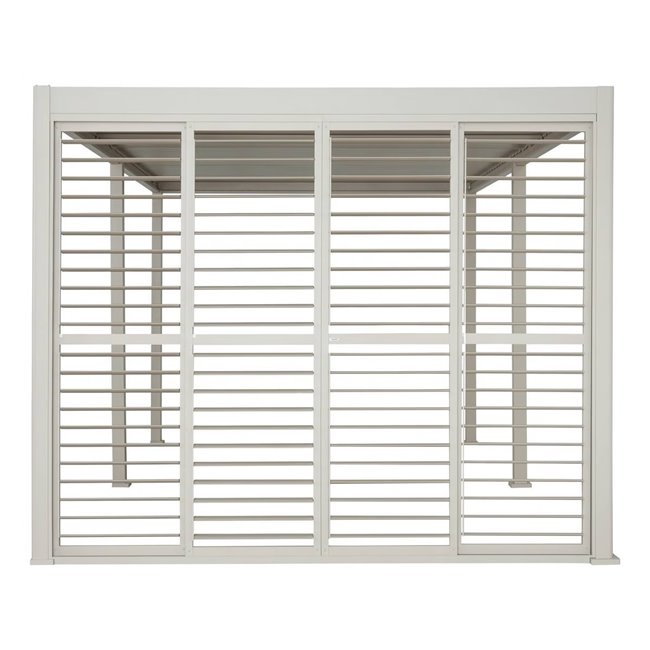 Sliding shutter set Laevora, 4 pcs, for 3 m side, beige