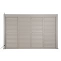 Sliding shutter set Laevora, 4 pcs, for 4 m side, beige