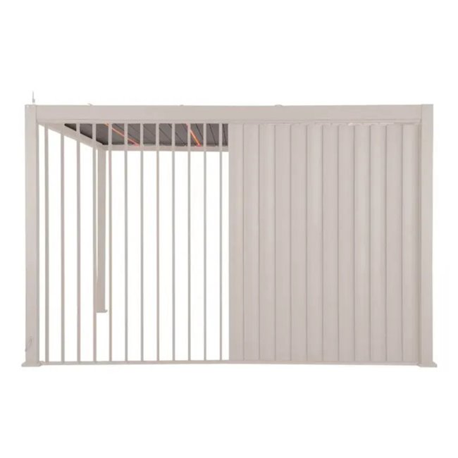 Vertical blinds for 4 m side of Laevora pergola, clay color