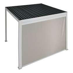 Textilene side blind for Laevora pergola, for 3 m side, clay color
