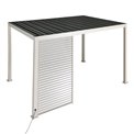 1.3 m side wall panel for Laevora 4x3 m pergola, clay color